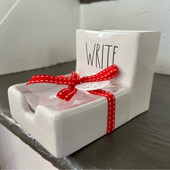 Rae Dunn WRITE Pen/Note Holder - Picture 5 of 13